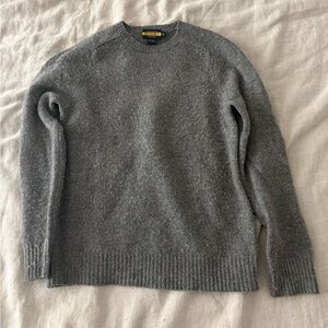 Ralph Lauren Gray Crewneck Sweater - 100% Wool